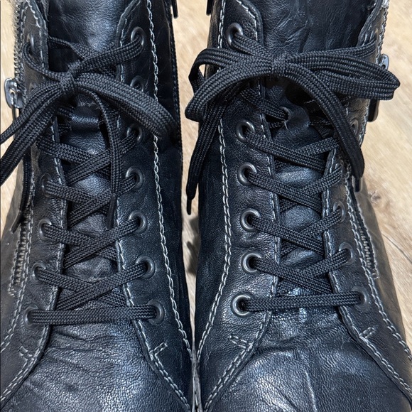 REMONTE SIZE 41 LIV 73 BLACK/GRAPHIT LEATHER BOOT (WOMEN'S) - Picture 7 of 8